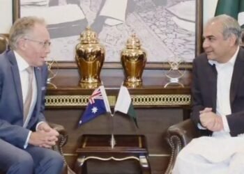 Mohsin Naqvi meets Australian High Commissioner.